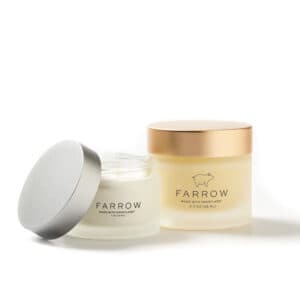 Farrow duo facefood and skinfood cream jars