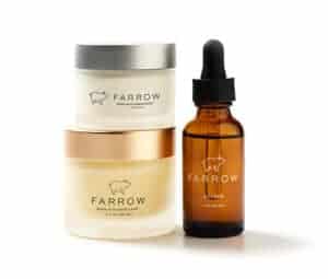 Farrow Total skincare bundle jars and bottle
